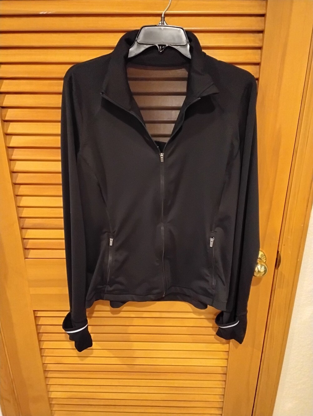EUC Victoria's Secret  Sport Jacket - Large, Black -Sheer Back Panel Firm Price